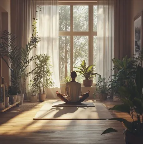 Sunlit room prepared for a structured morning start
